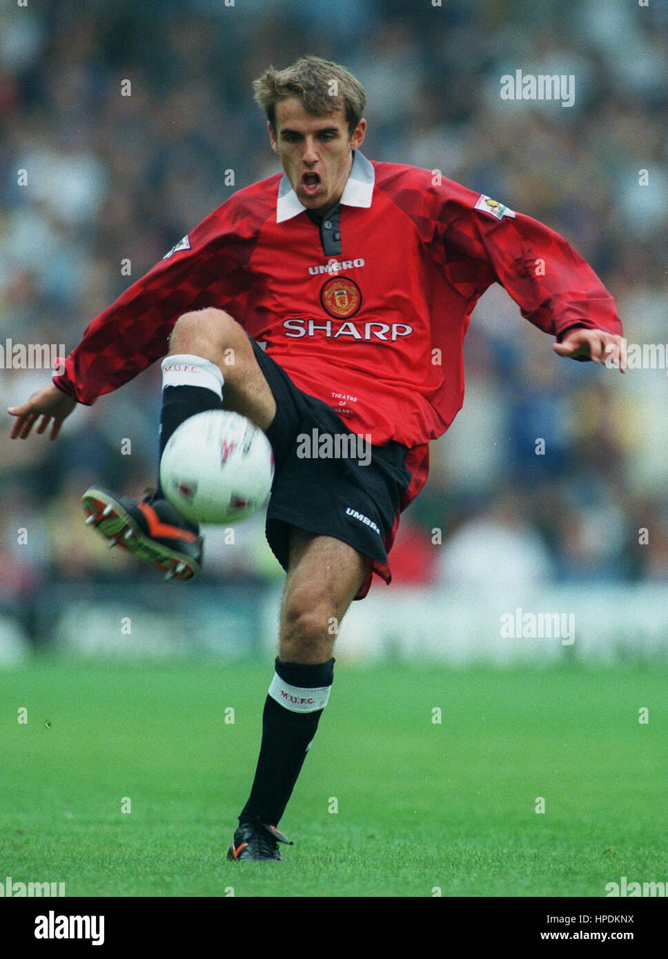 PHILIP NEVILLE MANCHESTER UNITED FC 30. September 1997 Stockfoto