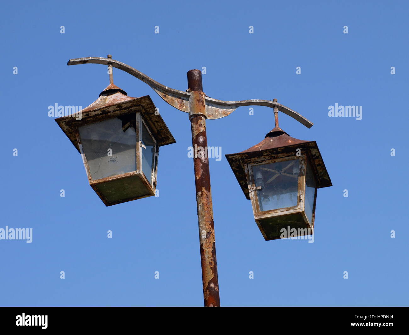 Retro-Straßenlaterne Stockfoto