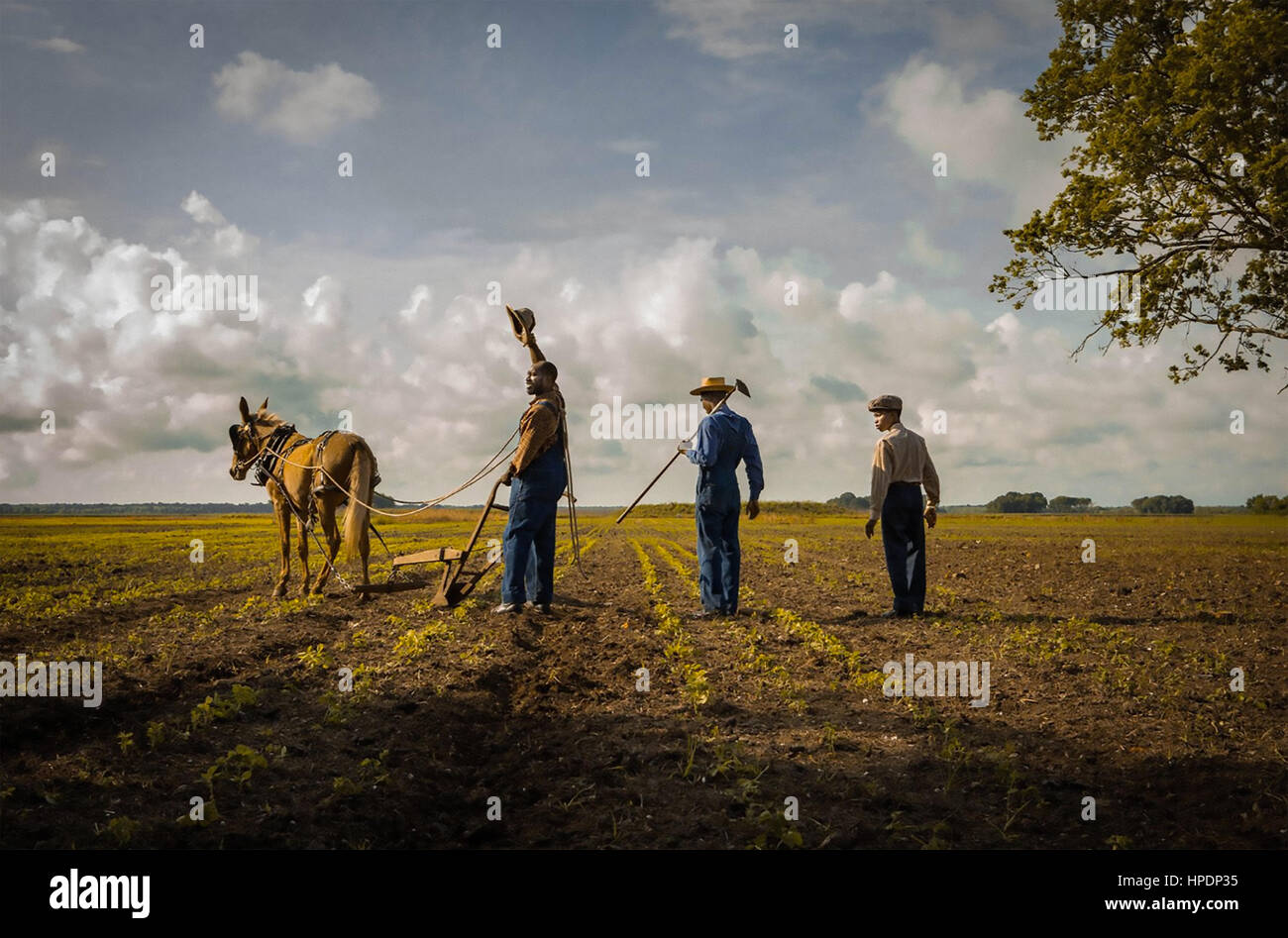 MUDBOUND 2017 Zeughaus Films Produktion mit Rob Morgan auf der linken Seite Stockfoto