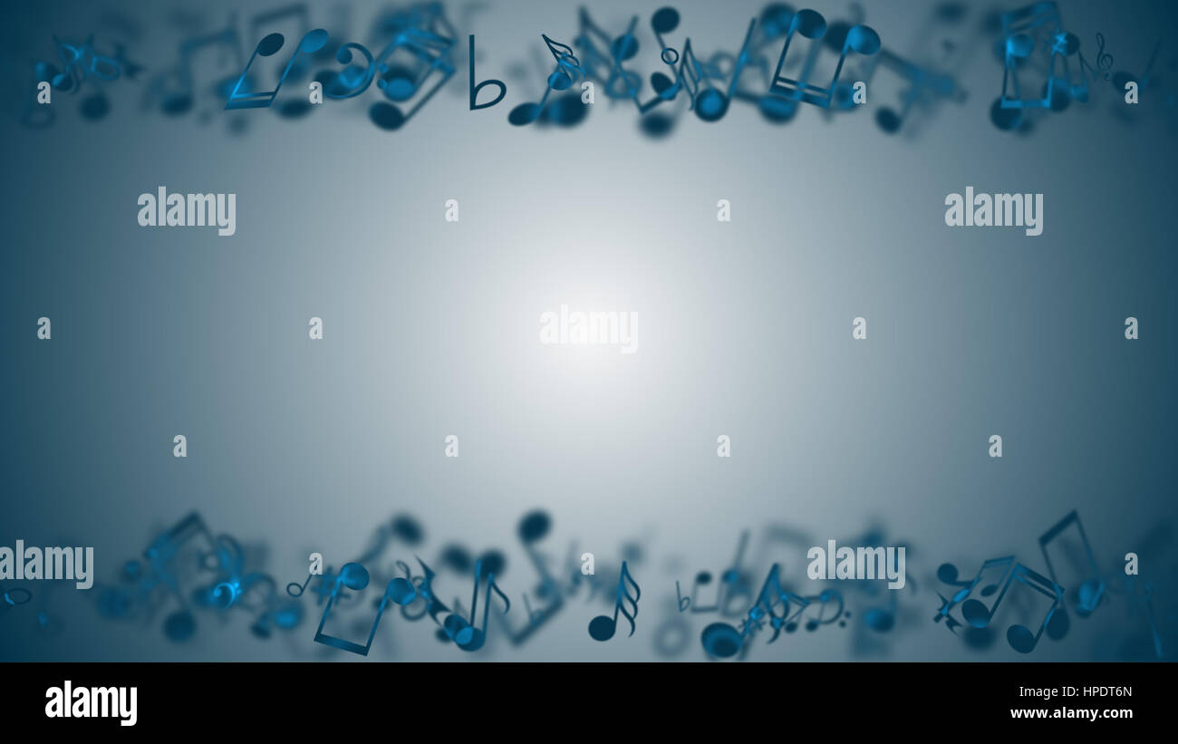 Zusammenfassung Hintergrund mit bunten Noten. Stockfoto