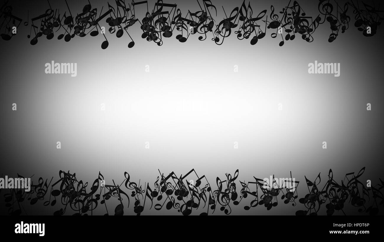 Zusammenfassung Hintergrund mit bunten Noten. Stockfoto