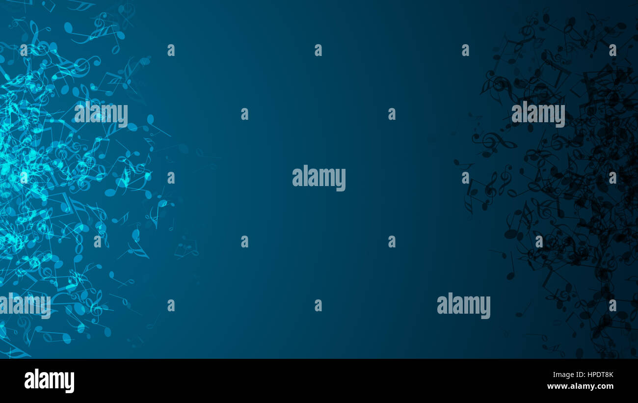 Zusammenfassung Hintergrund mit bunten Noten. Stockfoto