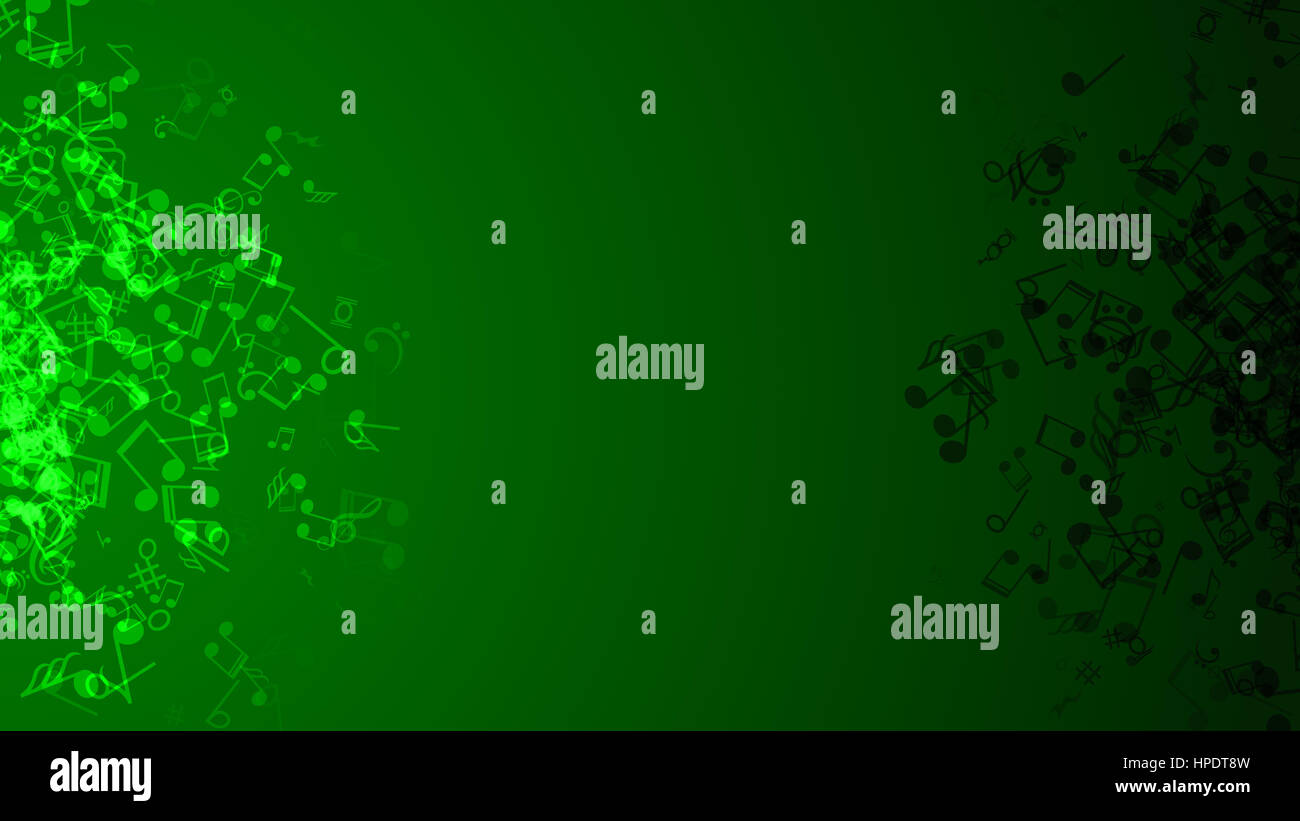 Zusammenfassung Hintergrund mit bunten Noten. Stockfoto