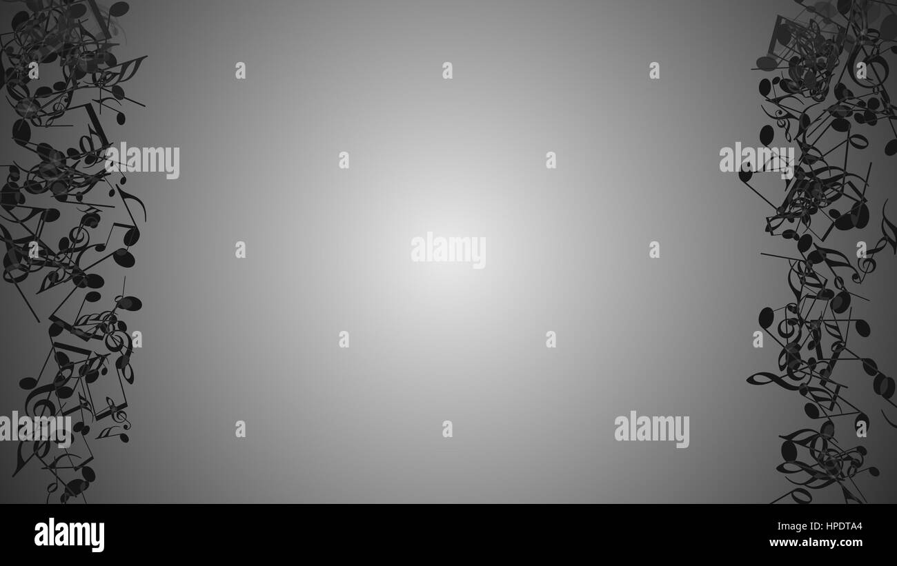 Zusammenfassung Hintergrund mit bunten Noten. Stockfoto