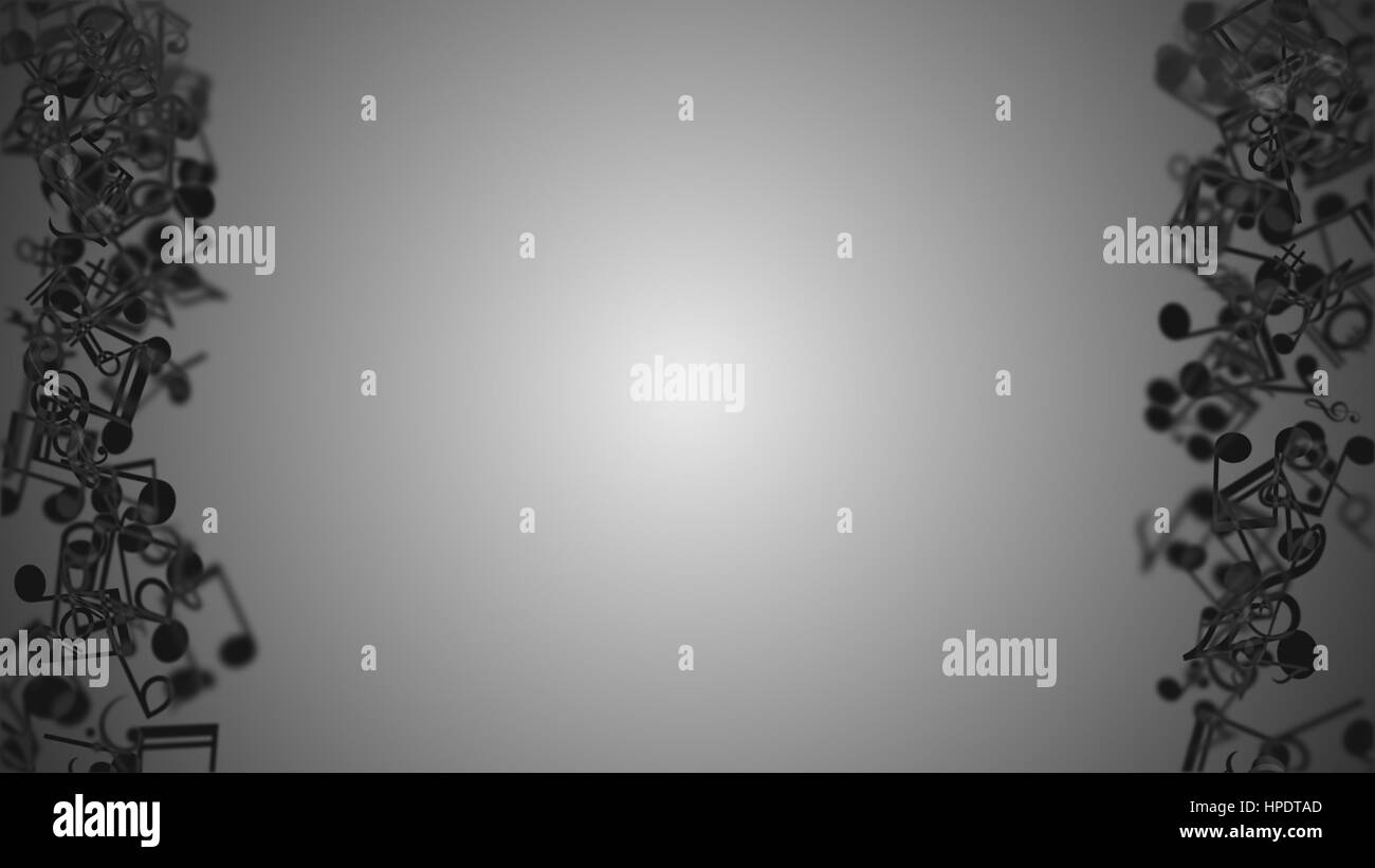 Zusammenfassung Hintergrund mit bunten Noten. Stockfoto