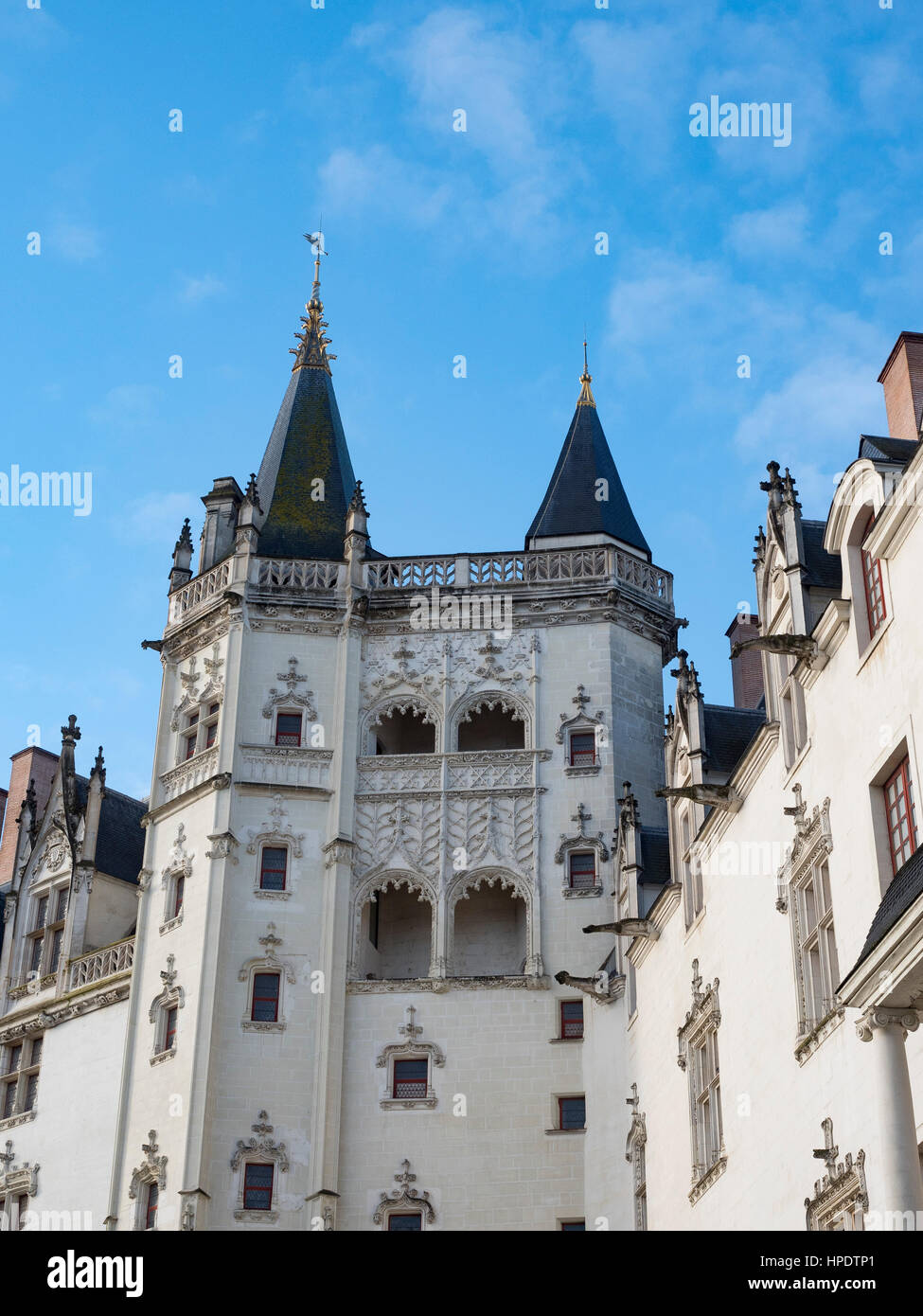 Das Schloss der Herzöge der Bretagne, Nantes, Frankreich Stockfoto