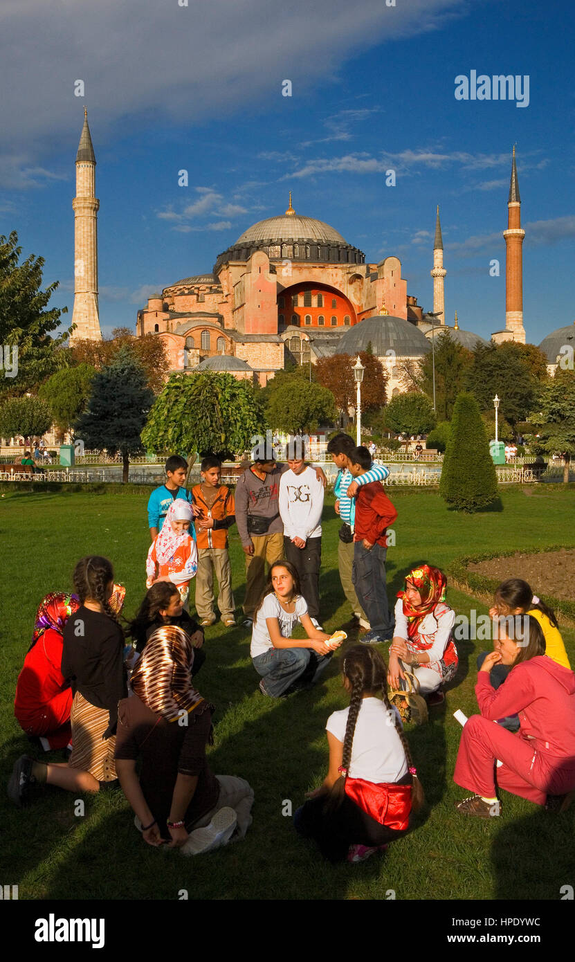Hagia Sophia, Sultanahmet Park, Istanbul, Türkei Stockfoto