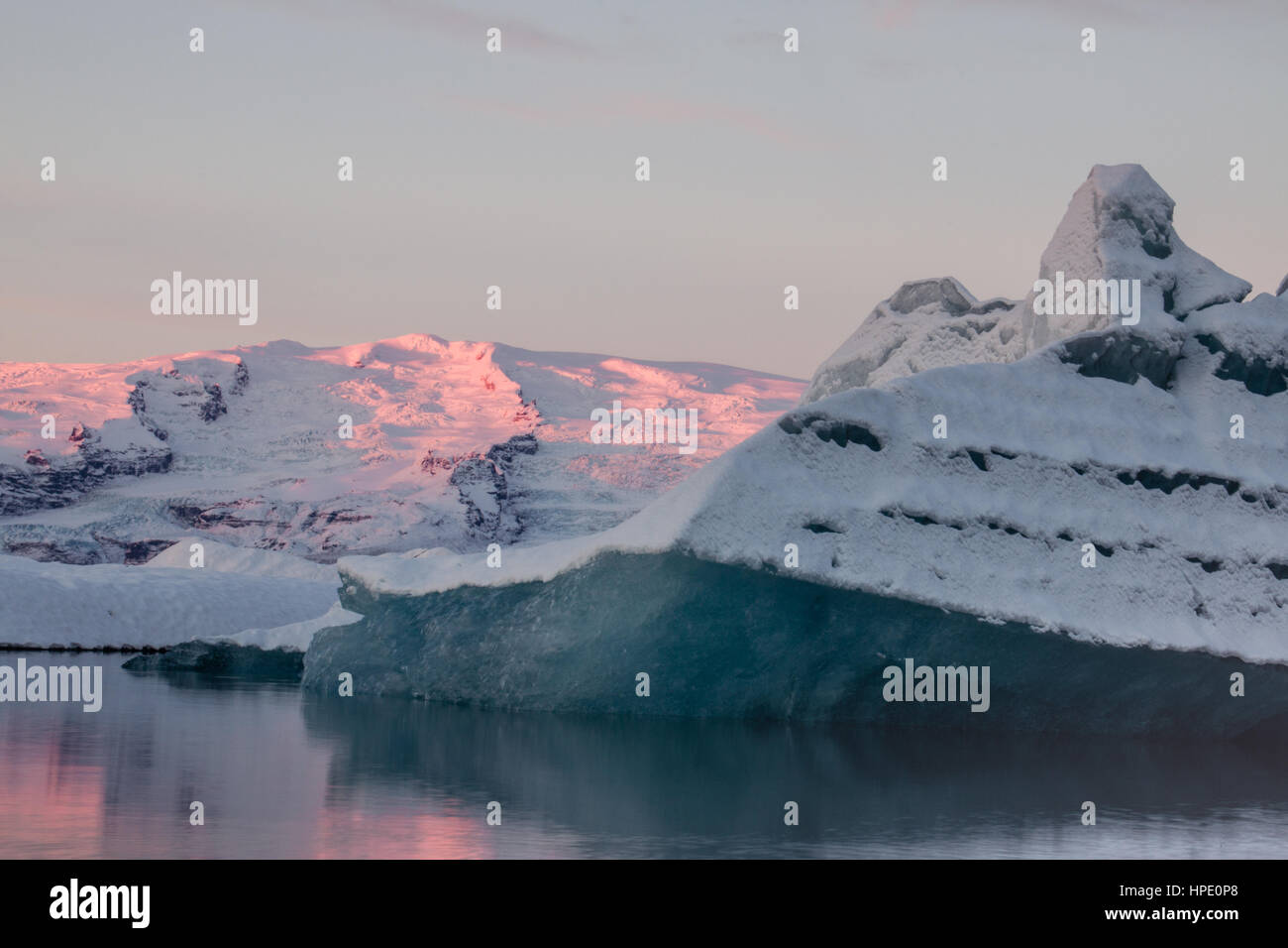 Gletscherlagune Jökulsárlón, Island Stockfoto