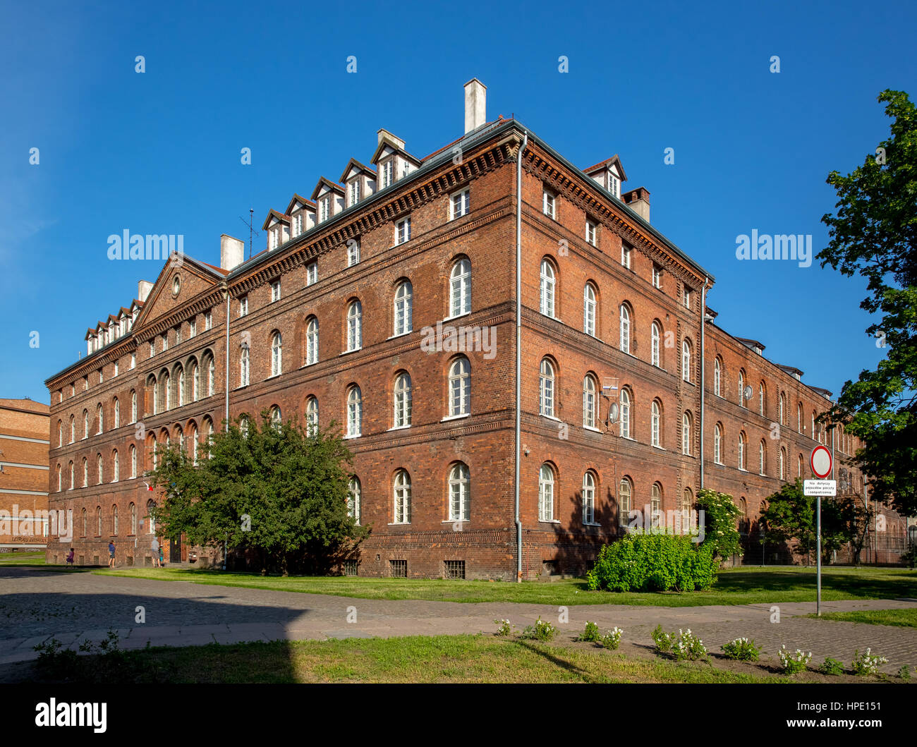 Gdansk Postbahnhof, historischen Ort, Danzig, Danzig, Pomorskie, Pommersche Woiwodschaft, Polen Stockfoto