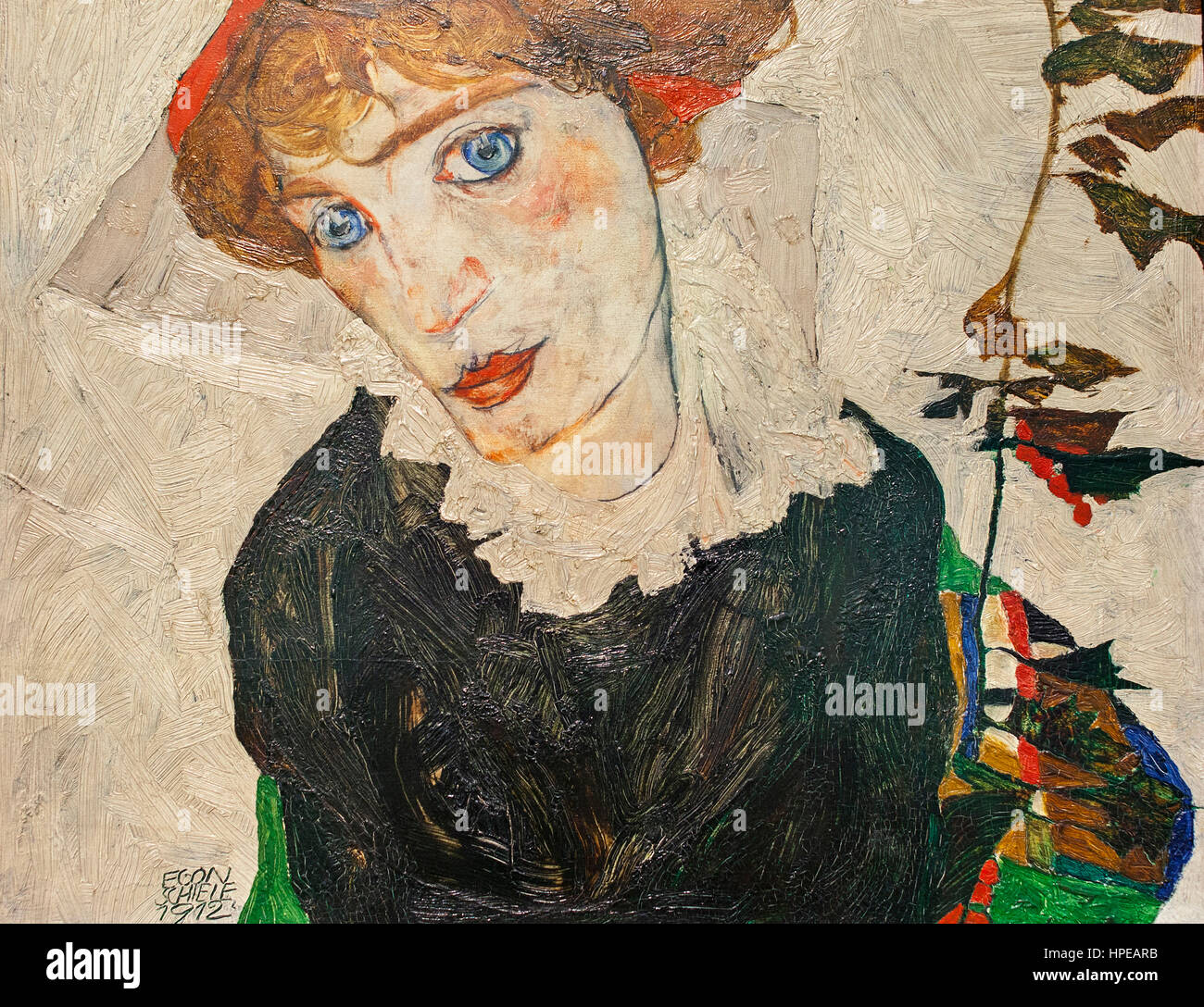 Porträt von Wally Neuzil, Öl auf Leinwand, Egon Schiele, Leopold Museum, Wien, Österreich ...
