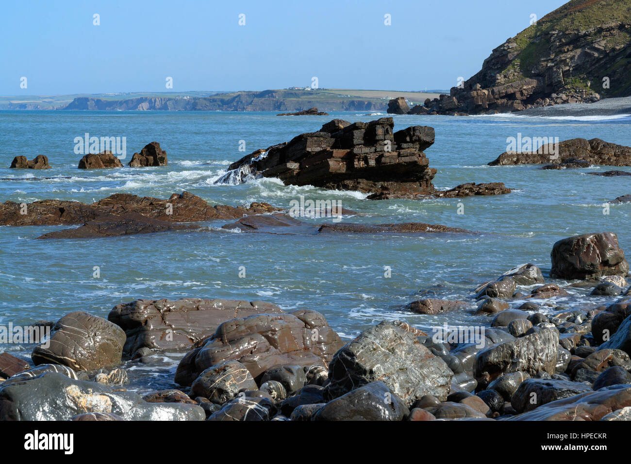 schöne Landschaft, Südwestküste Vereinigtes Königreich Stockfoto