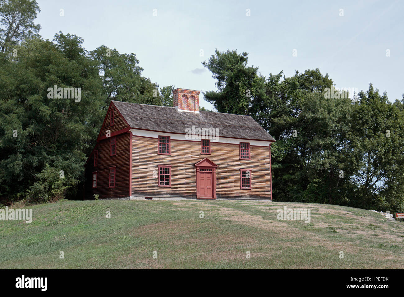 Capt William Smith Haus in Minute Man National Historical Park, Middlesex County, Massachusetts, USA. Stockfoto