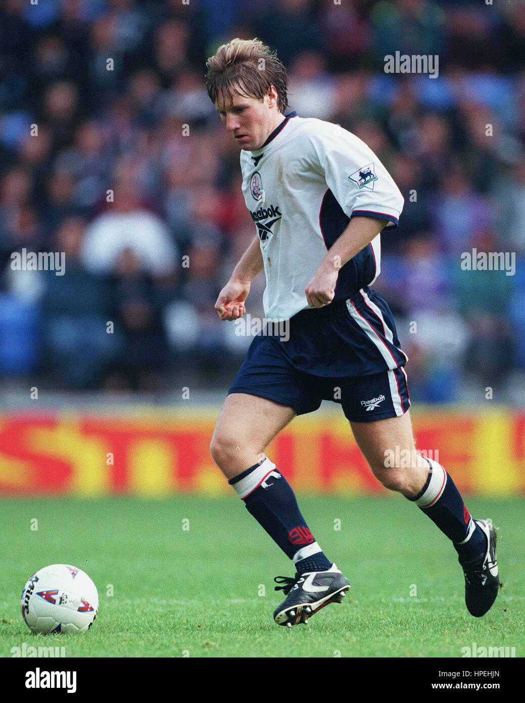 ANDY TODD BOLTON WANDERERS FC 5. Oktober 1997 Stockfoto