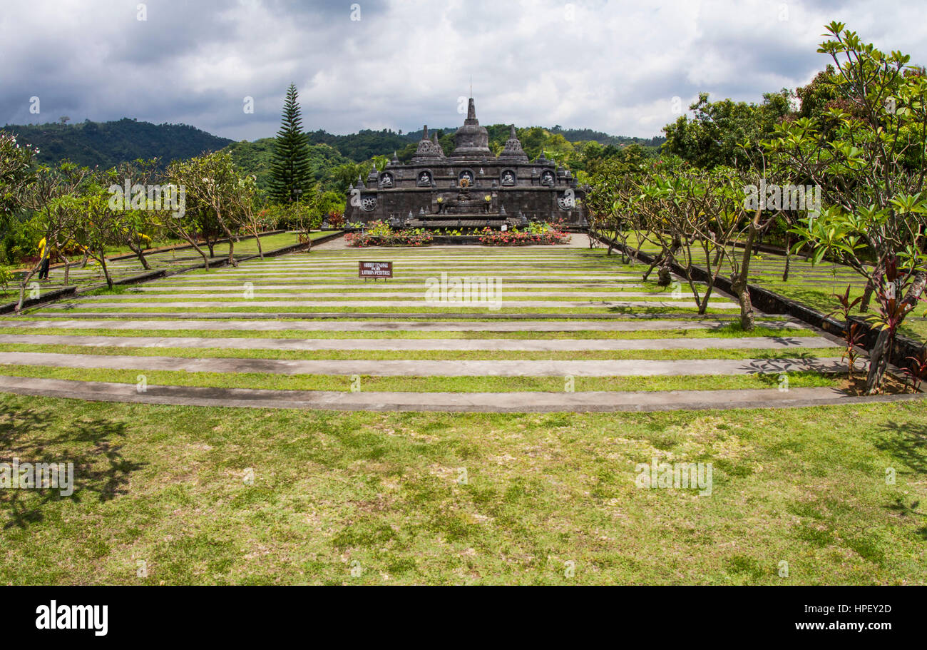 Buddhistischen Kloster Brahma Vihara Ashrama, Wihan Buddha Banjar, Bali, Indonesien Stockfoto