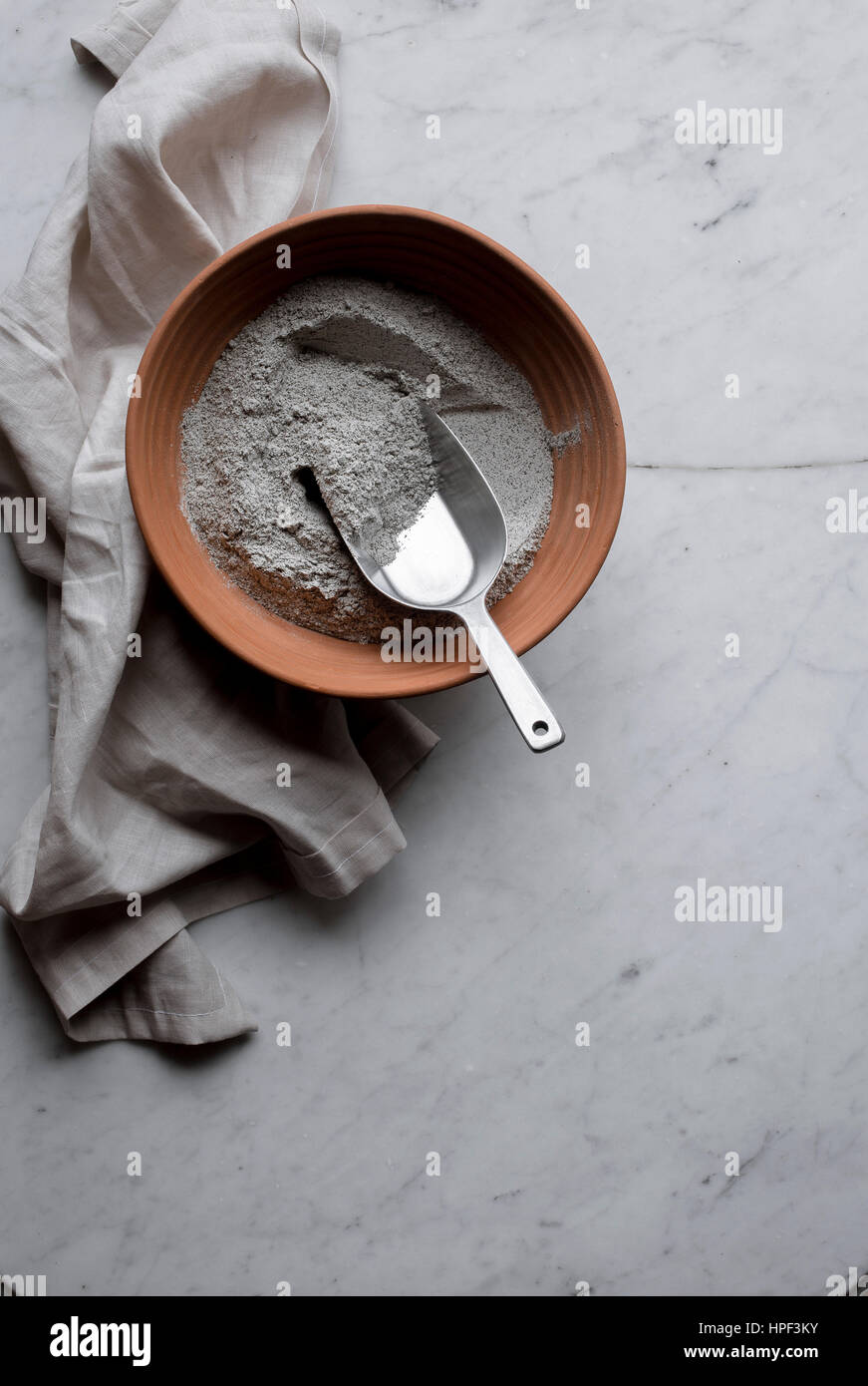 Buchweizenmehl Stockfoto