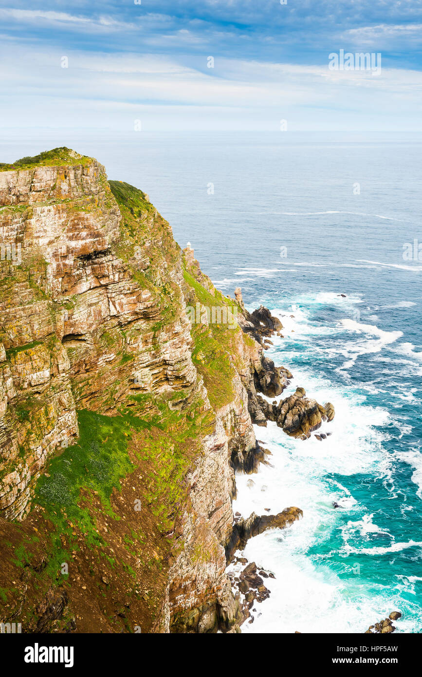 Südafrikanische felsigen Ozean Küste am Kap der guten Hoffnung, Südafrika Stockfoto