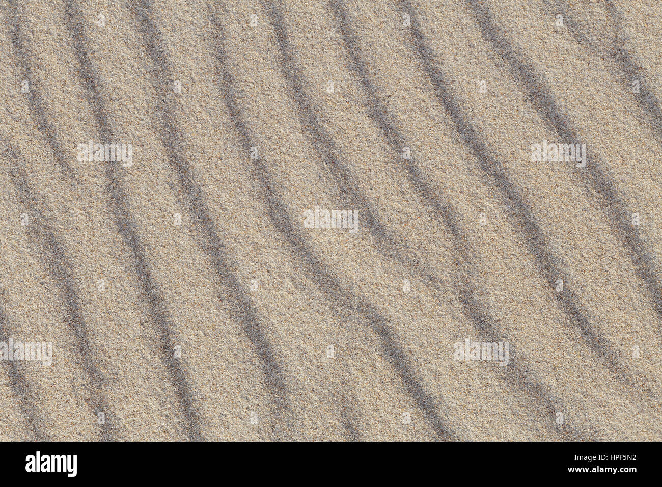 Seesand kleine abstrakte Dünen aus Draufsicht Stockfoto