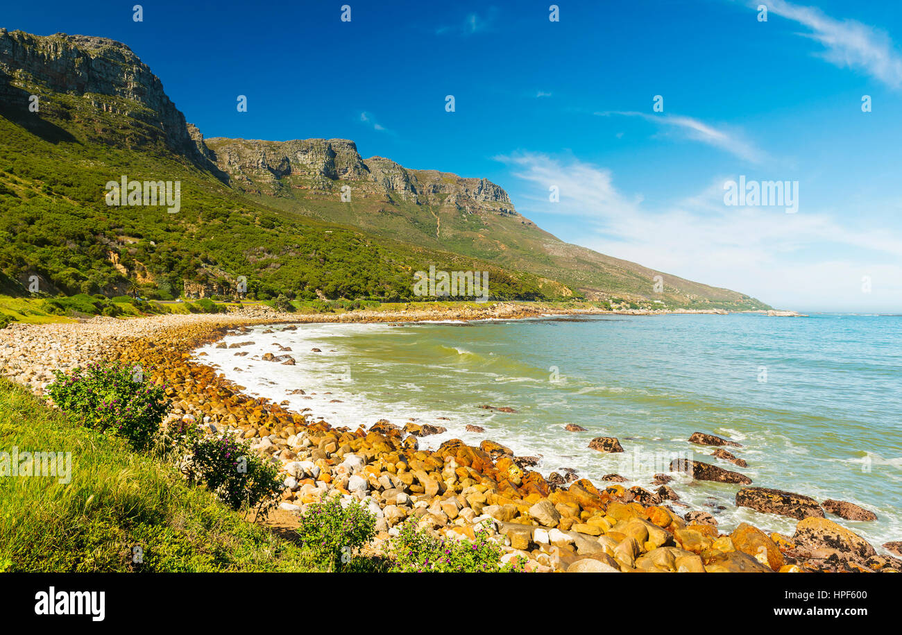 Küste entlang den Chapmans Peak Drive in der Nähe von Kapstadt in Südafrika, Afrika Stockfoto
