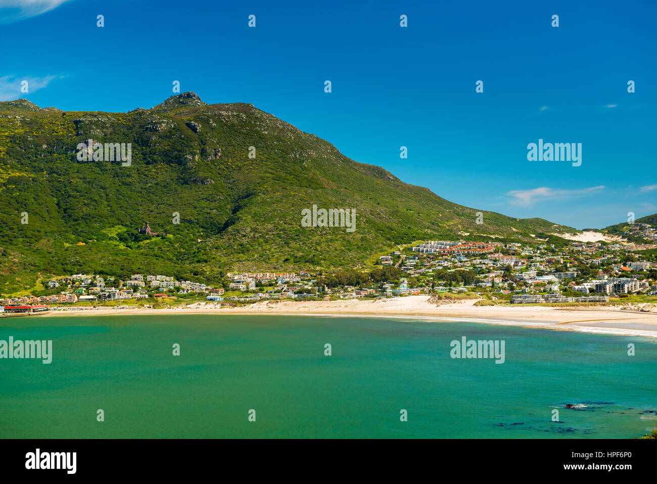 Hout Bay Strand Küste auf der Cape Peninsula, South Africa Stockfoto
