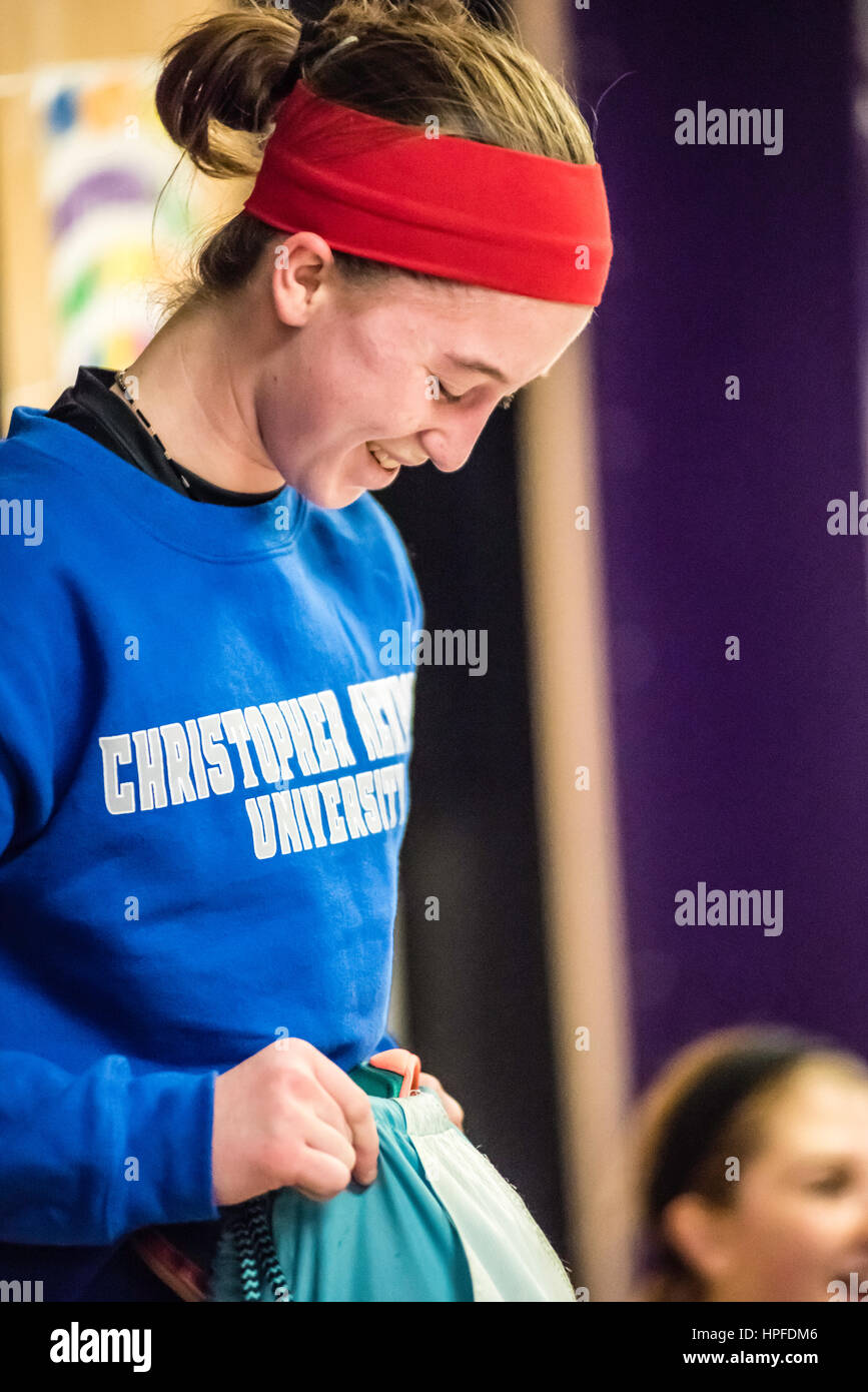 Mädchen Intra Fototapete basketball Stockfoto