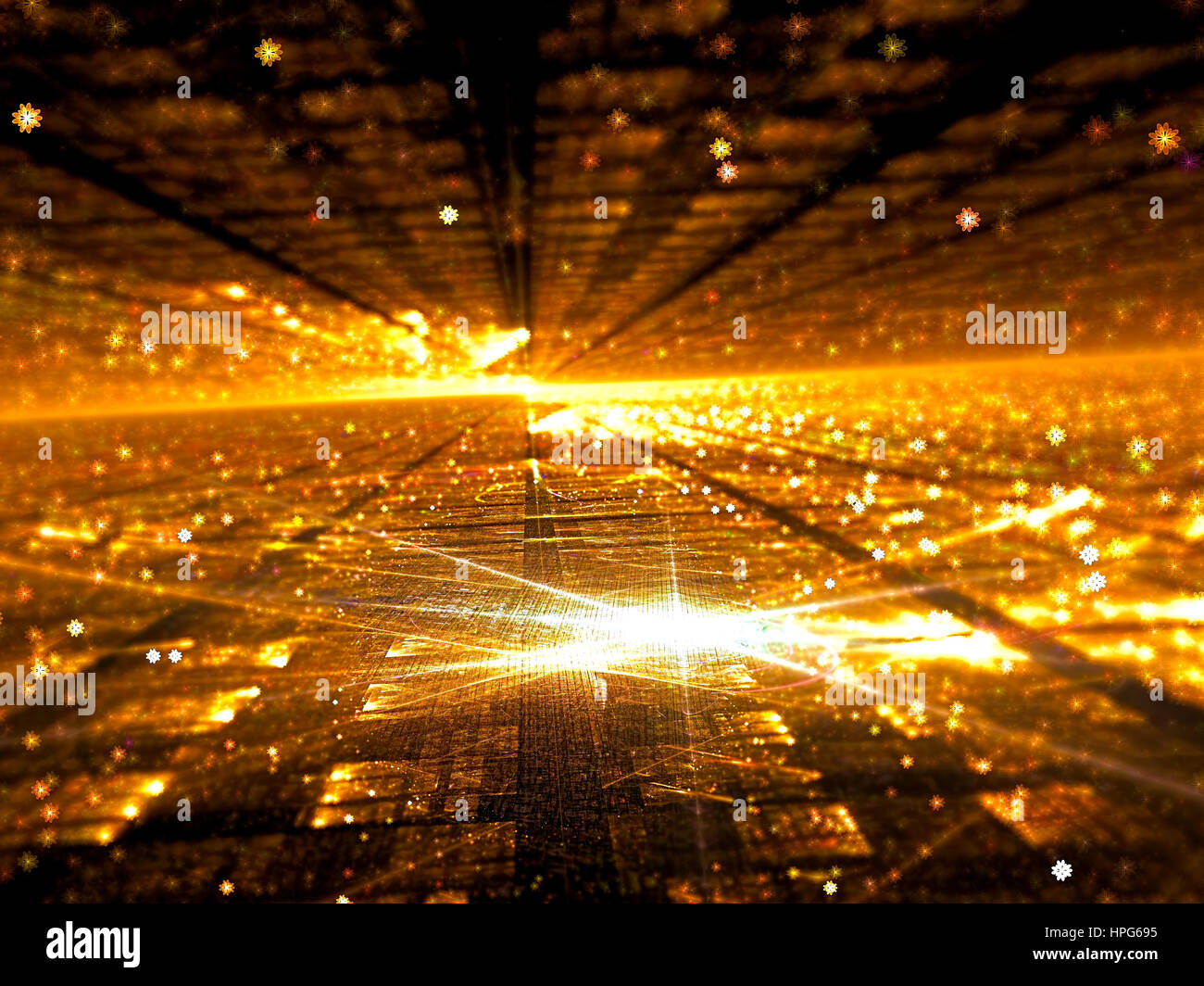 Verschwommen Perspektive Hintergrund - abstrakte Digital generiert Im Stockfoto