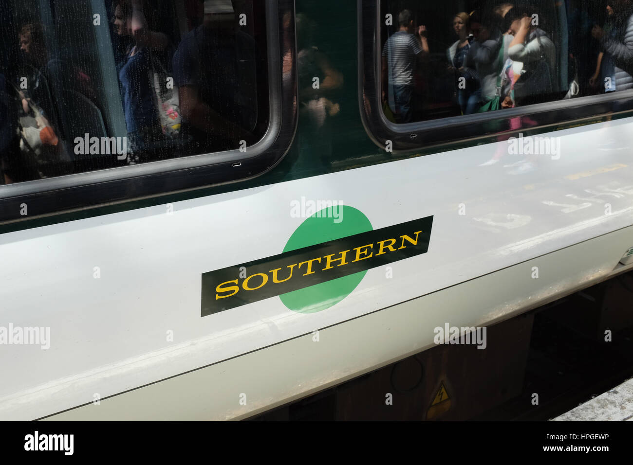 Eine Kutsche Southern Train. Stockfoto