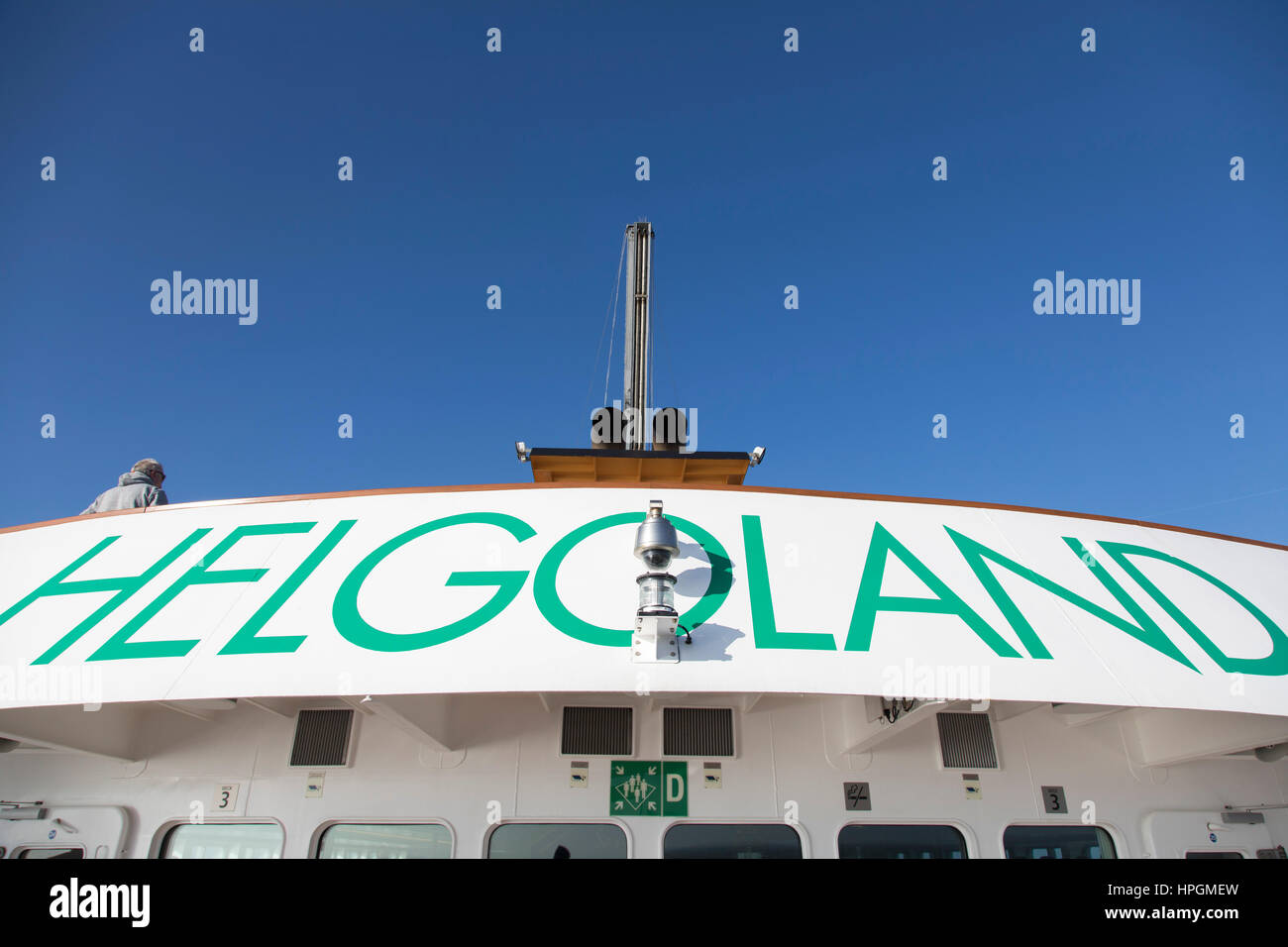 Helgoland, Insel in der deutschen Nordsee, Fähre, Stockfoto