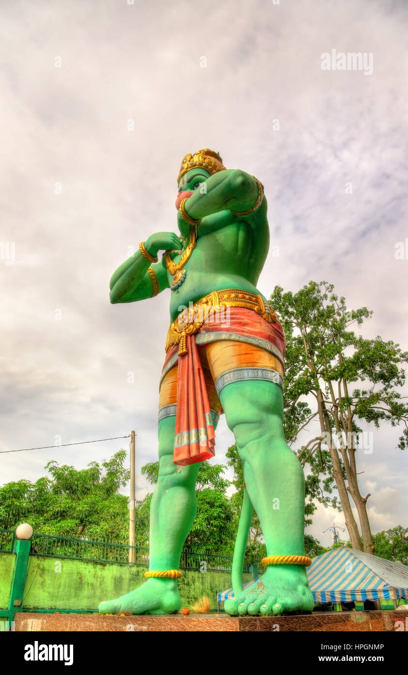 Statue von Hanuman, ein Hindu-Gott, bei dem Ramayana Höhle, Batu Caves, Kuala Lumpur Stockfoto
