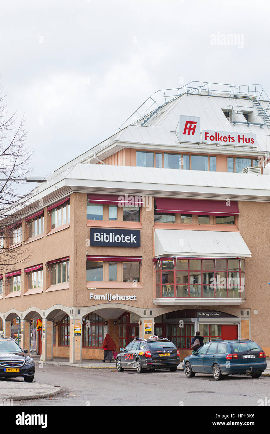 Blick auf Rinkeby, Stockholm. Stockfoto