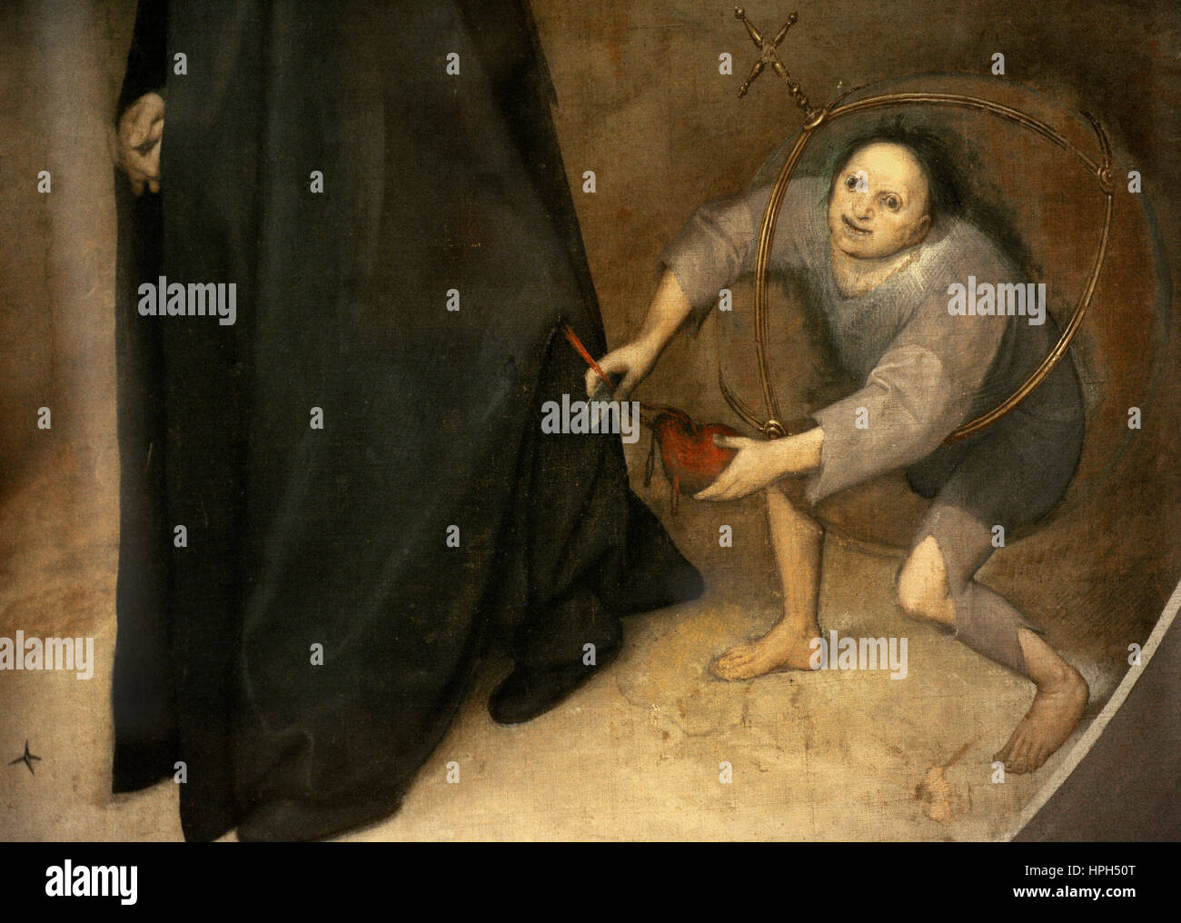 Pieter Brueghel der ältere (1525-1569). Niederländischer Maler. Mysanthrope, 1568. Detail. Farnese-Sammlung. Nationales Museum von Capodimonte. Neapel. Italien. Stockfoto