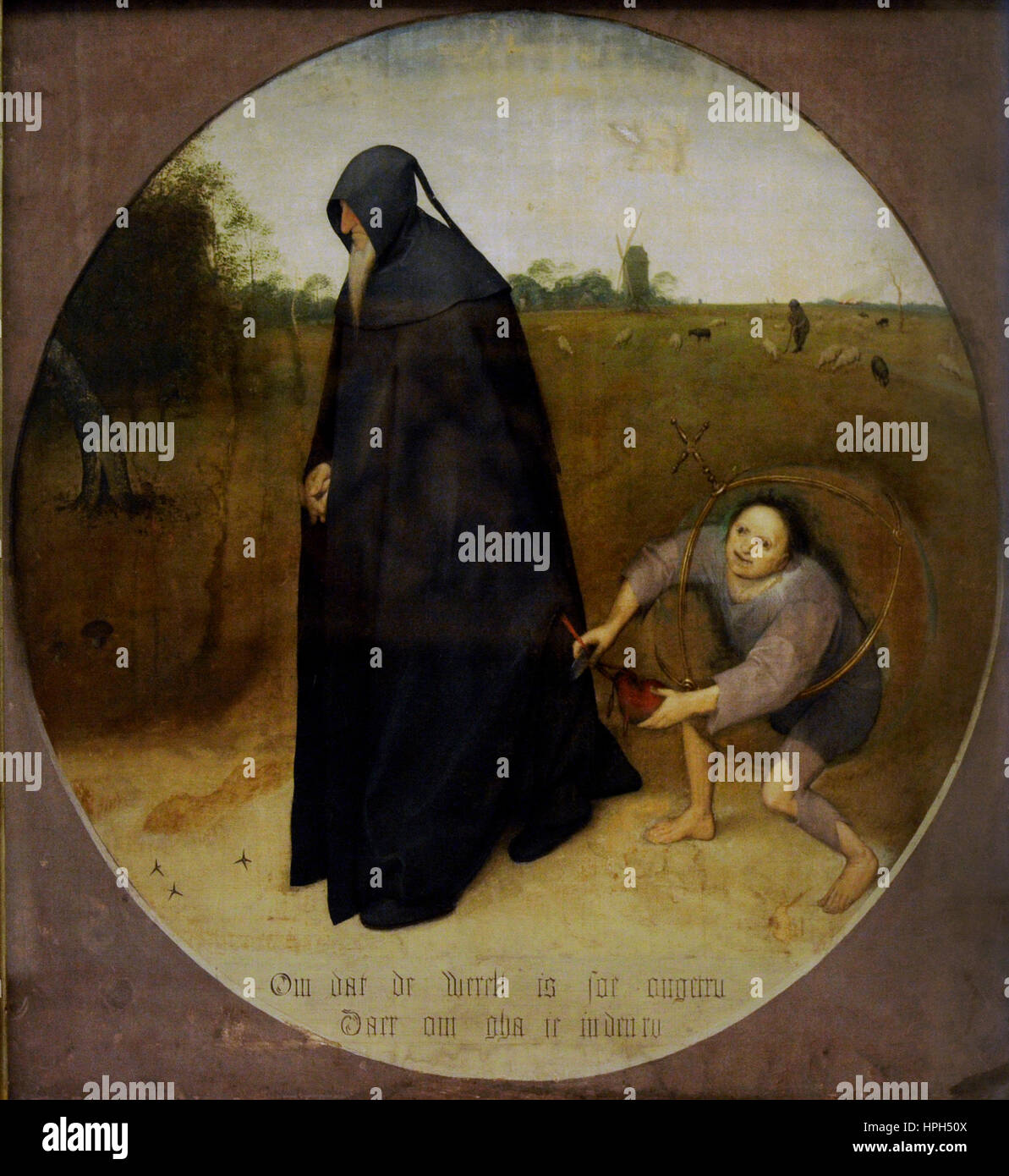 Pieter Brueghel der ältere (1525-1569). Niederländischer Maler. Mysanthrope, 1568. Farnese-Sammlung. Nationales Museum von Capodimonte. Neapel. Italien. Stockfoto