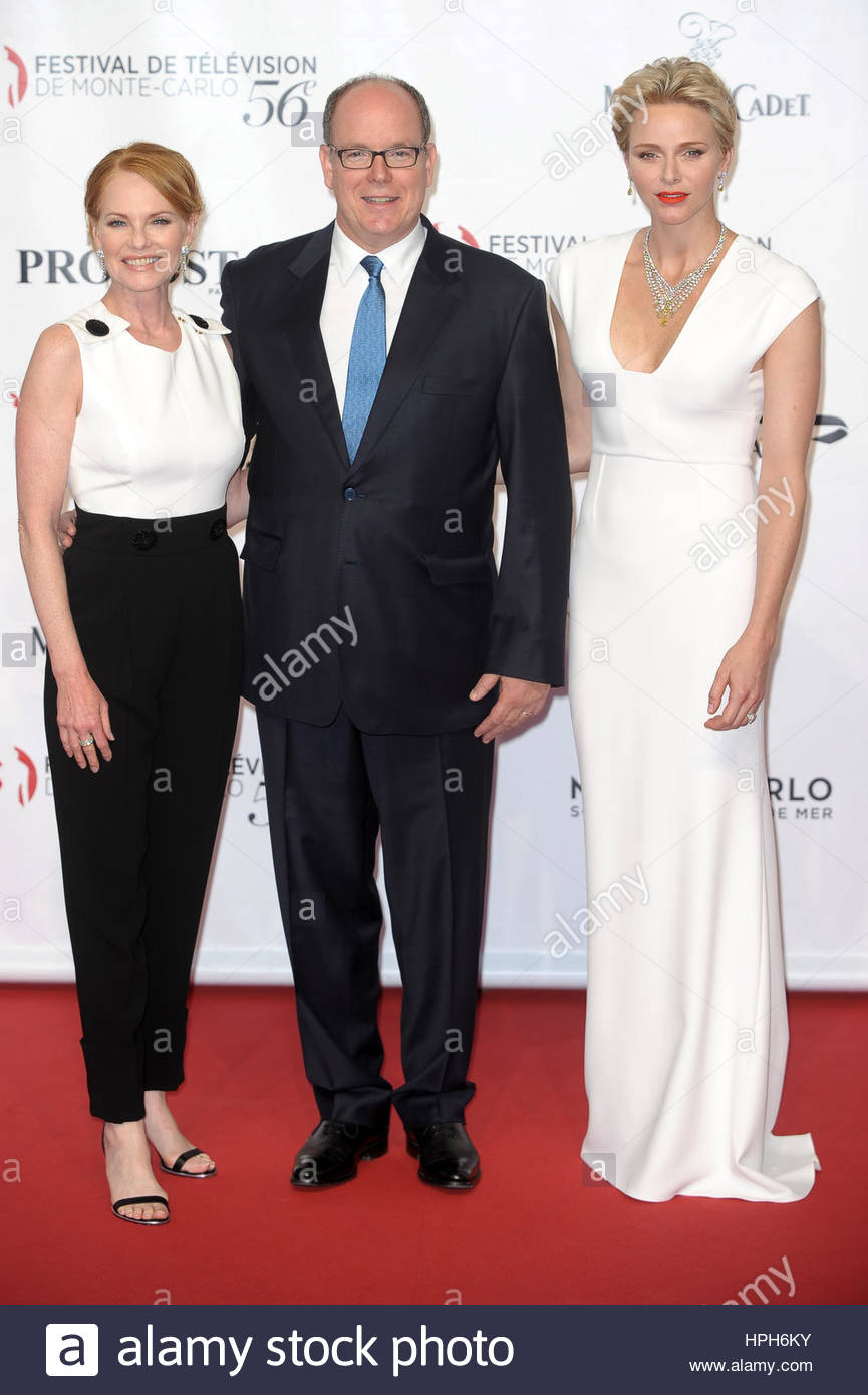 Alberto Ii Di Monaco Charlene Wittstock Marg Hengelberger Stockfotografie Alamy