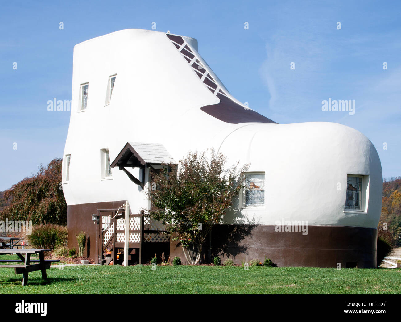 Hufeisenförmige Haus in Hellam Pennsylvania Stockfoto