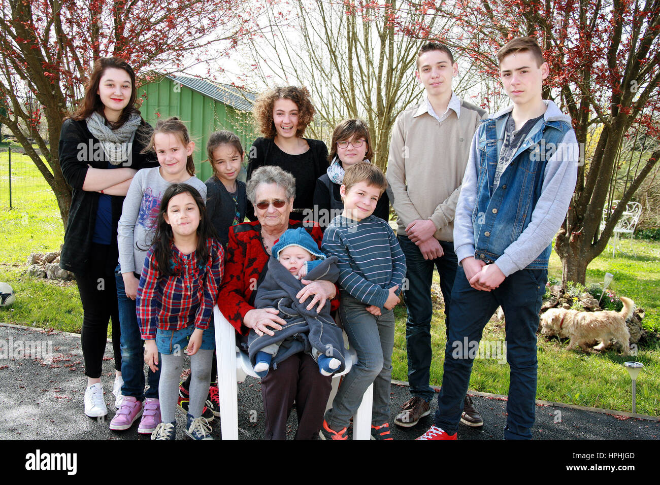 Familienbild Stockfoto