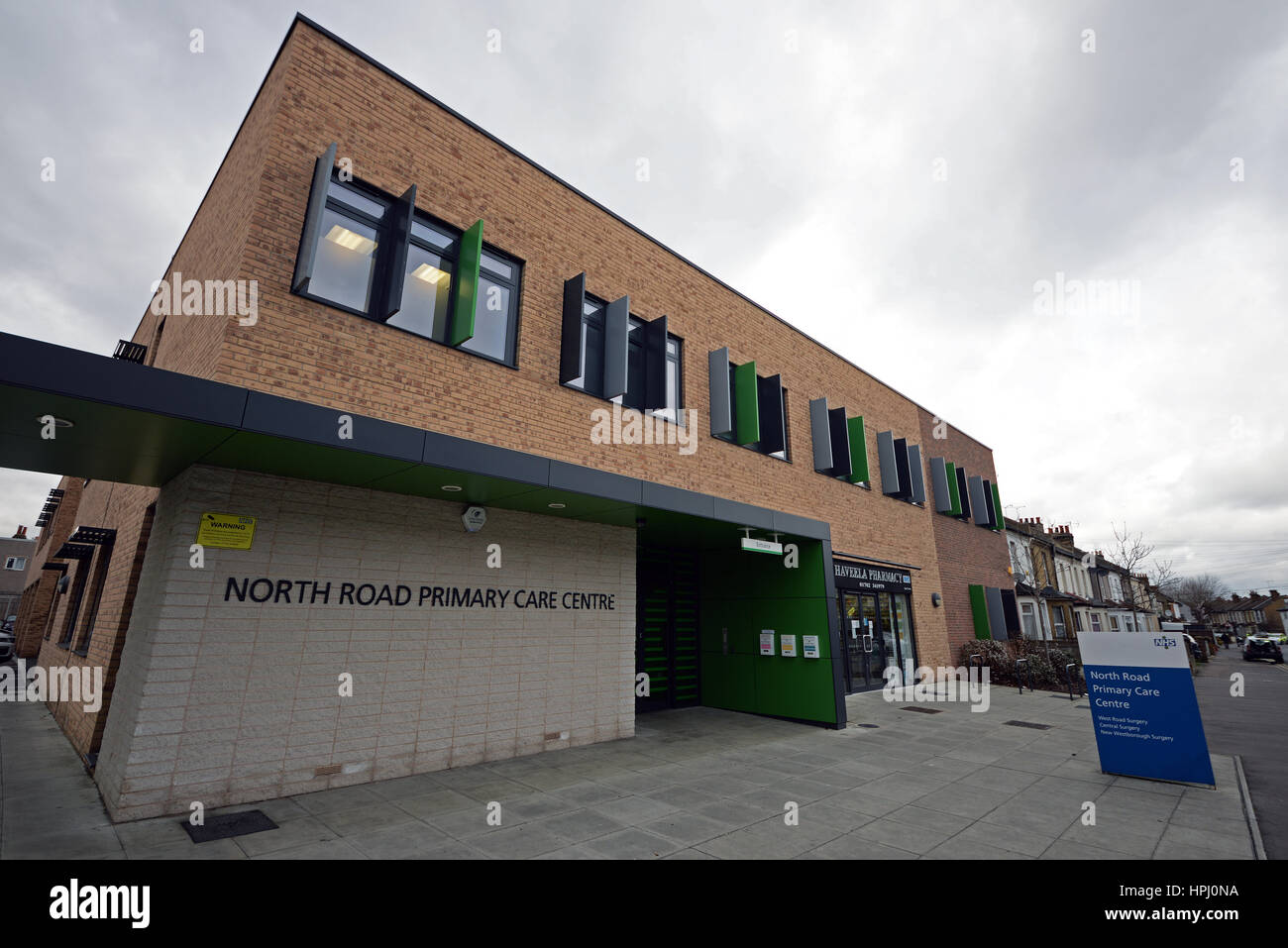 North Road Primary Care Centre in Westcliff on Sea, Essex, ist eine neue Ärzte Klinik vereinigt drei kleinere Arzt Kliniken aus der näheren Umgebung Stockfoto