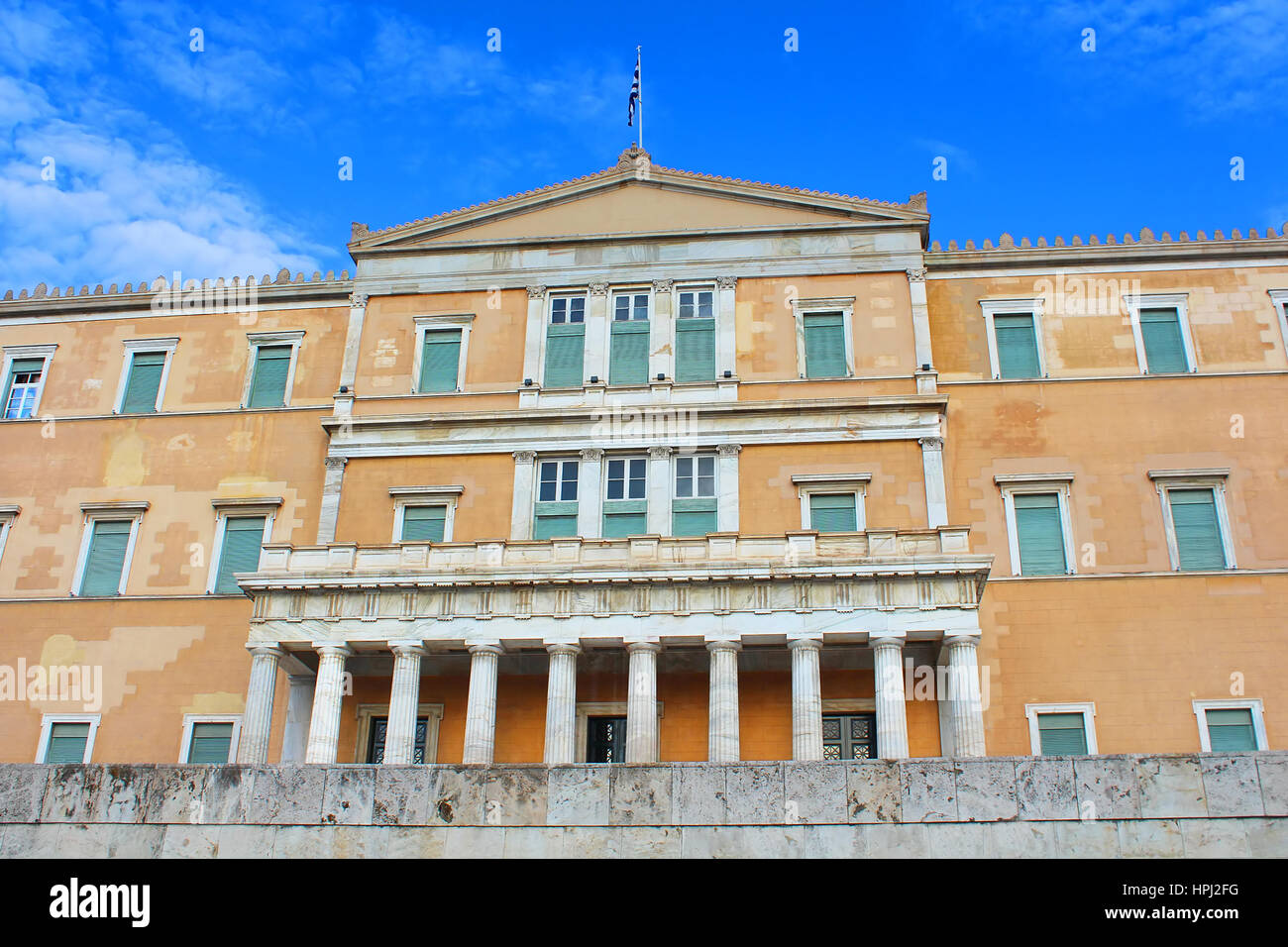 Griechisches Parlament in Athen Stockfoto