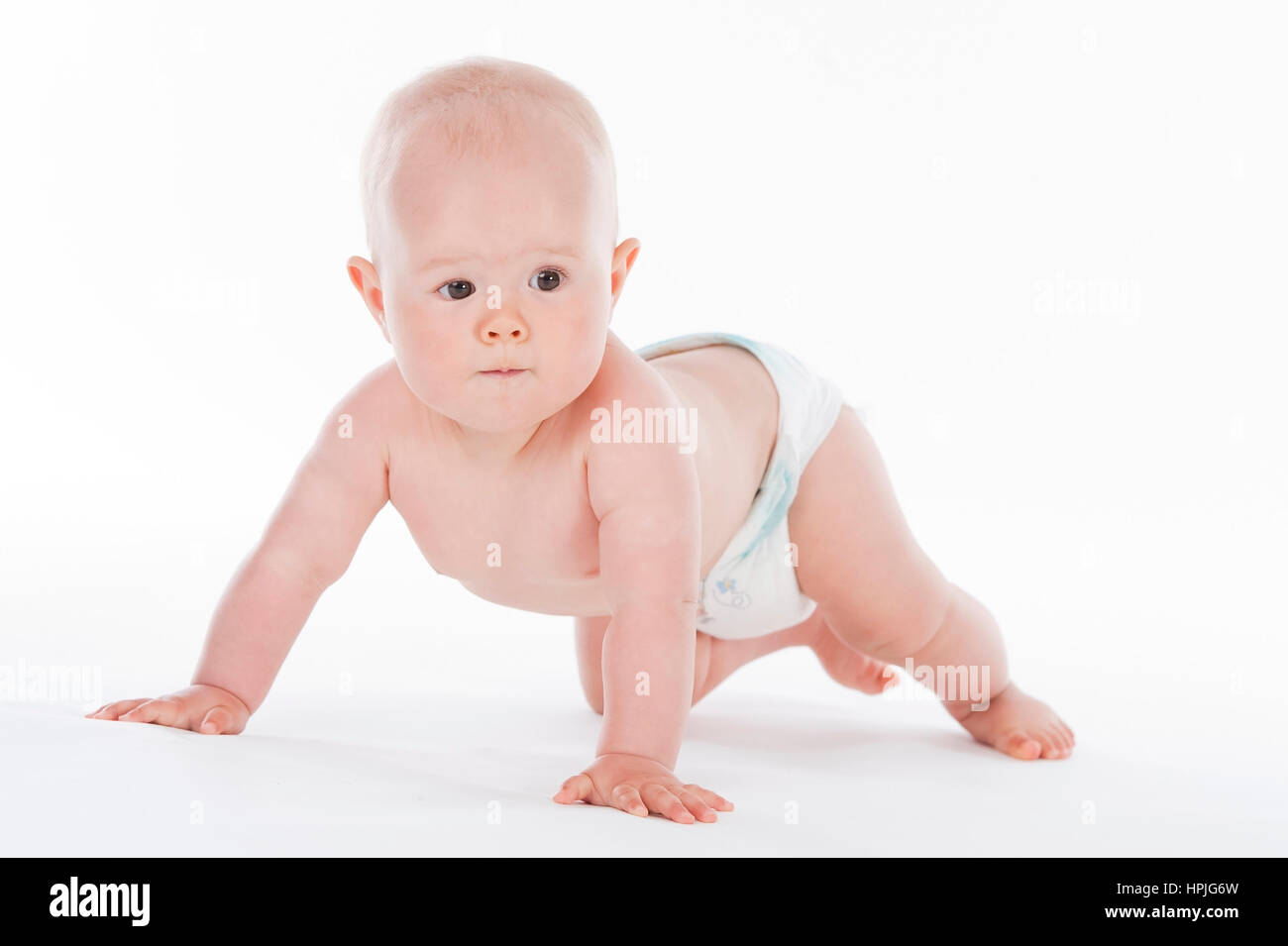 Modell veröffentlicht, baby 10 Monate- Stockfoto