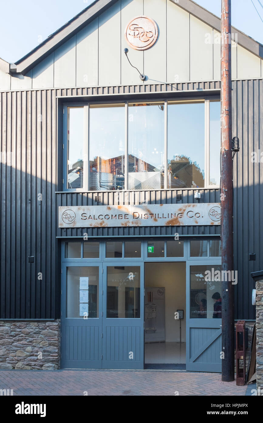 Salcombe Distilling Company die Heimat Salcombe Gin Stockfoto