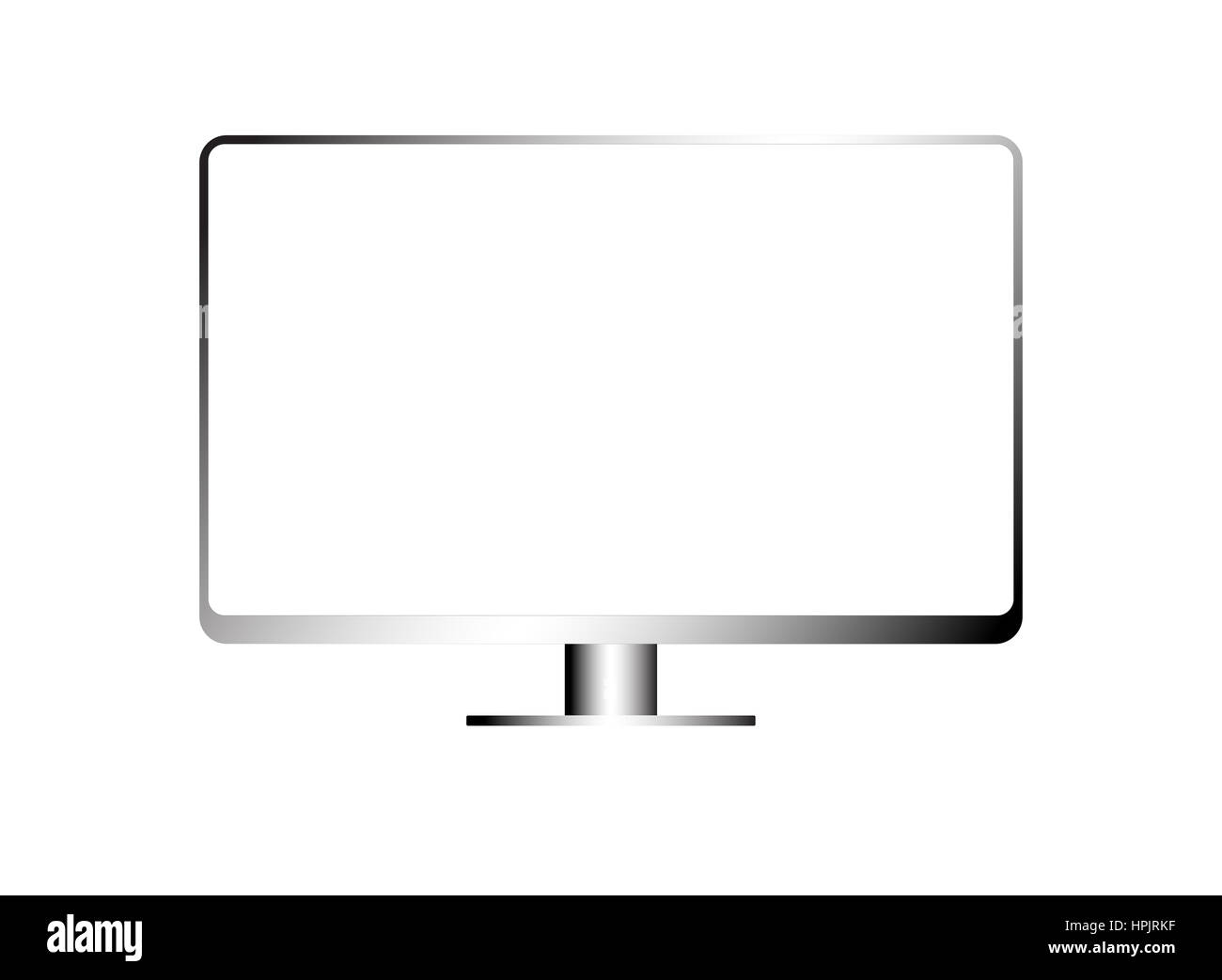 Smart TV mit großem Bildschirm Stockfoto