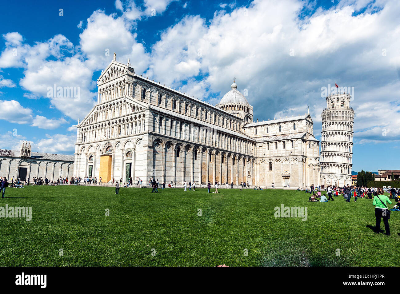 Stadtbild von Piazza dei Miracoli Pisa Italien Stockfoto