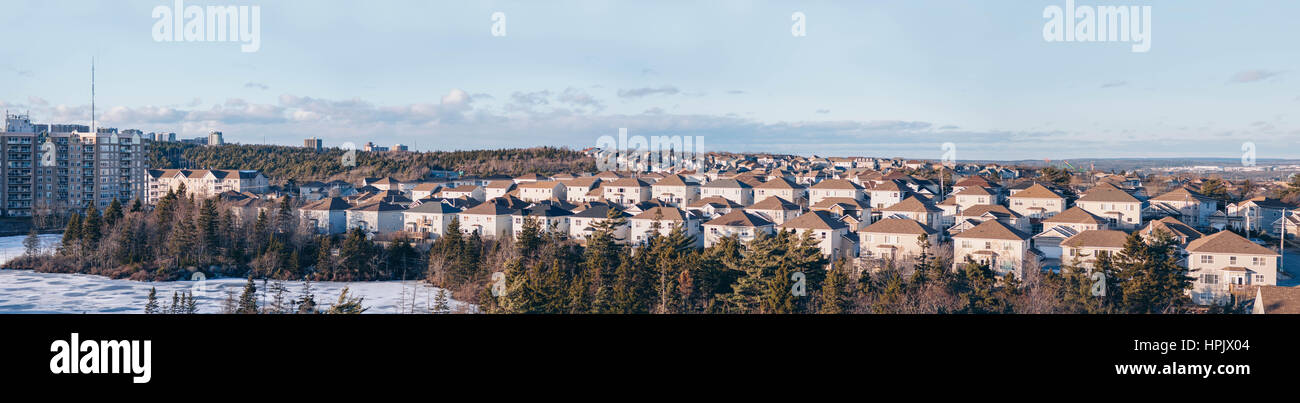 Halifax NS neue Häuser im Teichbereich Hagel Stockfoto