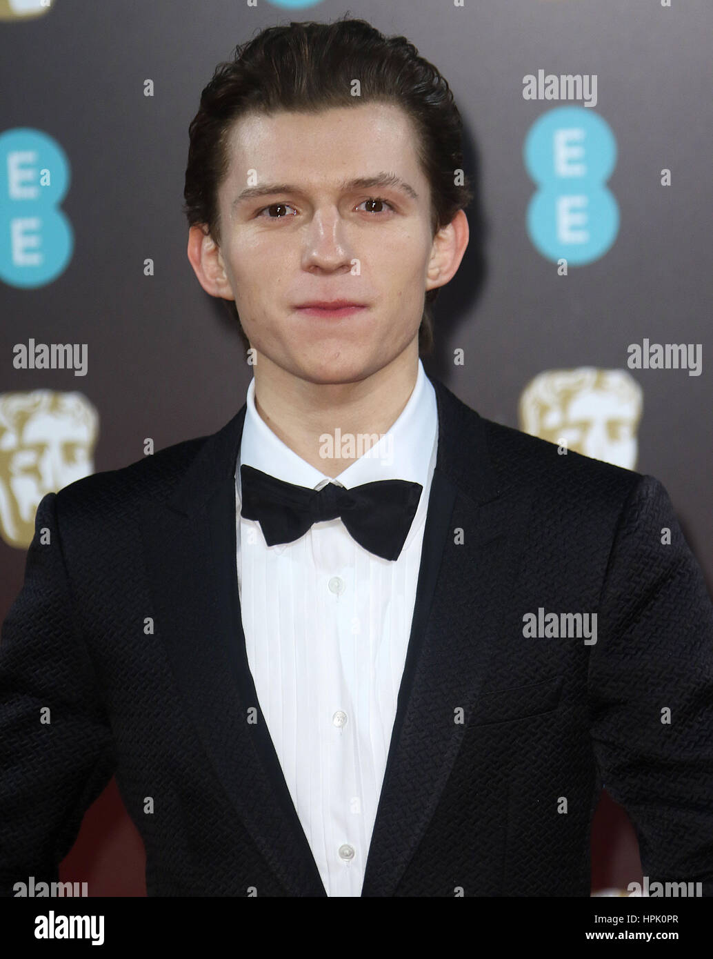 12. Februar 2017 - Tom Holland Teilnahme an EE British Academy Film Awards 2017 am Royal Opera House in London, England, UK Stockfoto