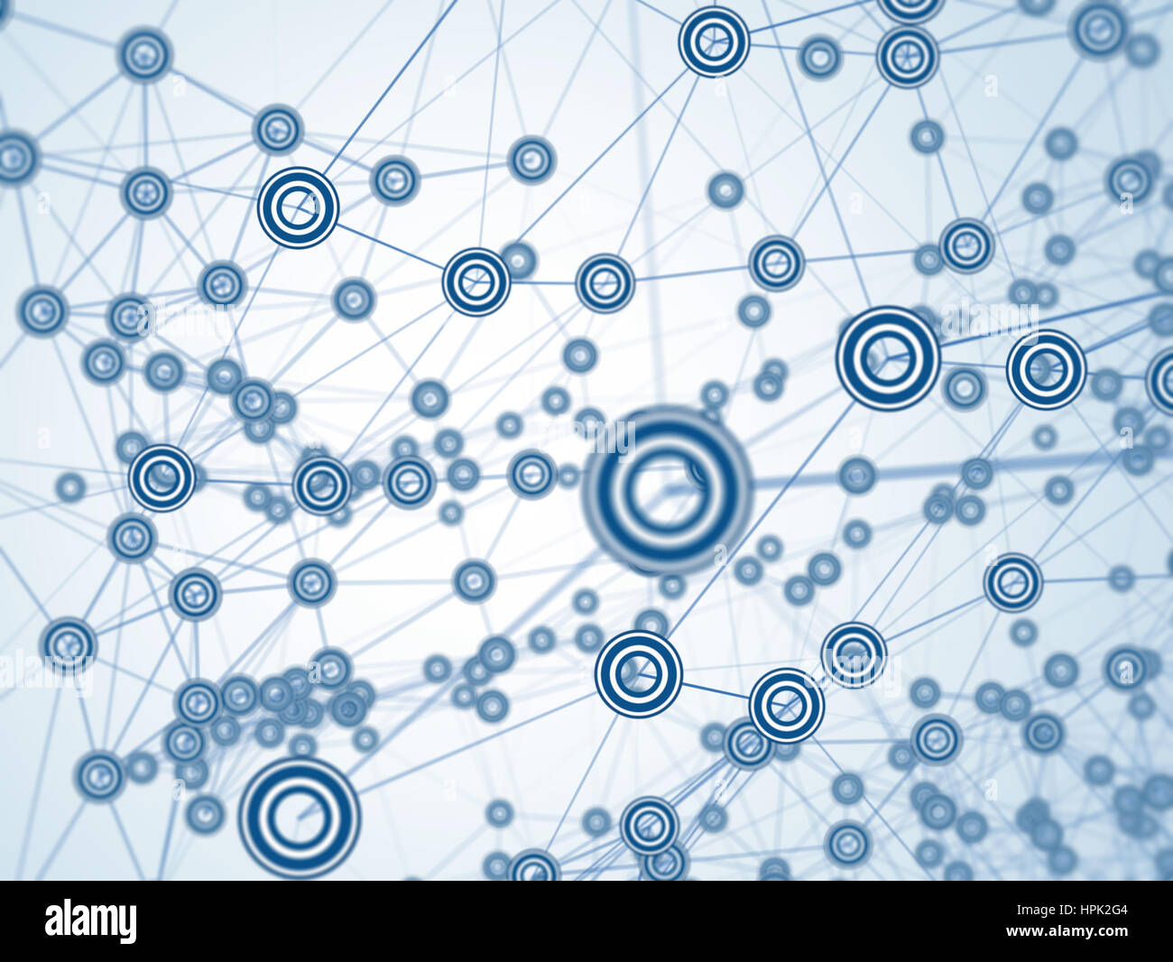 Netzwerk-Computer generierte abstrakten Hintergrund Stockfoto