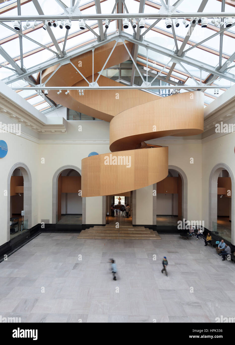 Wendeltreppe, Frank Gehry Erweiterung der Art Gallery of Ontario, Kanada Stockfoto