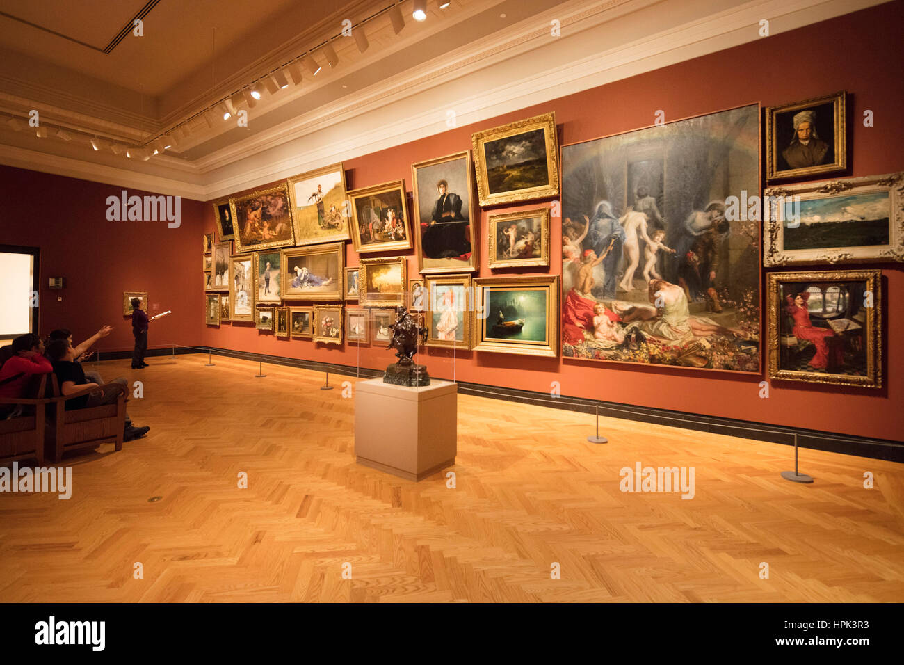 Zuschauer und Gemäldegalerie, Art Gallery of Ontario, Toronto, Kanada Stockfoto