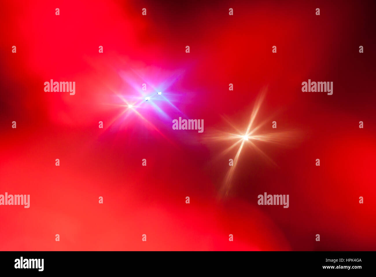 Zusammenfassung Hintergrund, schöne Strahlen von Licht, Bild der Beleuchtung Fackel und Flash, wie Supernova-Stern. Stockfoto