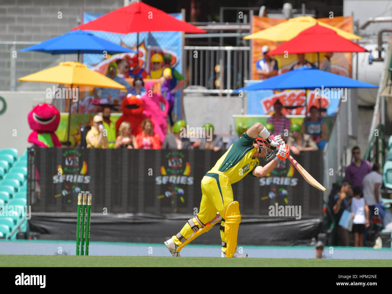 David Warner Treffer des Spiels Jahrhunderts als Australien gewinnen die ODI-Serie gegen Pakistan in der SCG mit: David Warner wo: Sydney, Australien bei: 22. Januar 2017 Credit: WENN.com Stockfoto