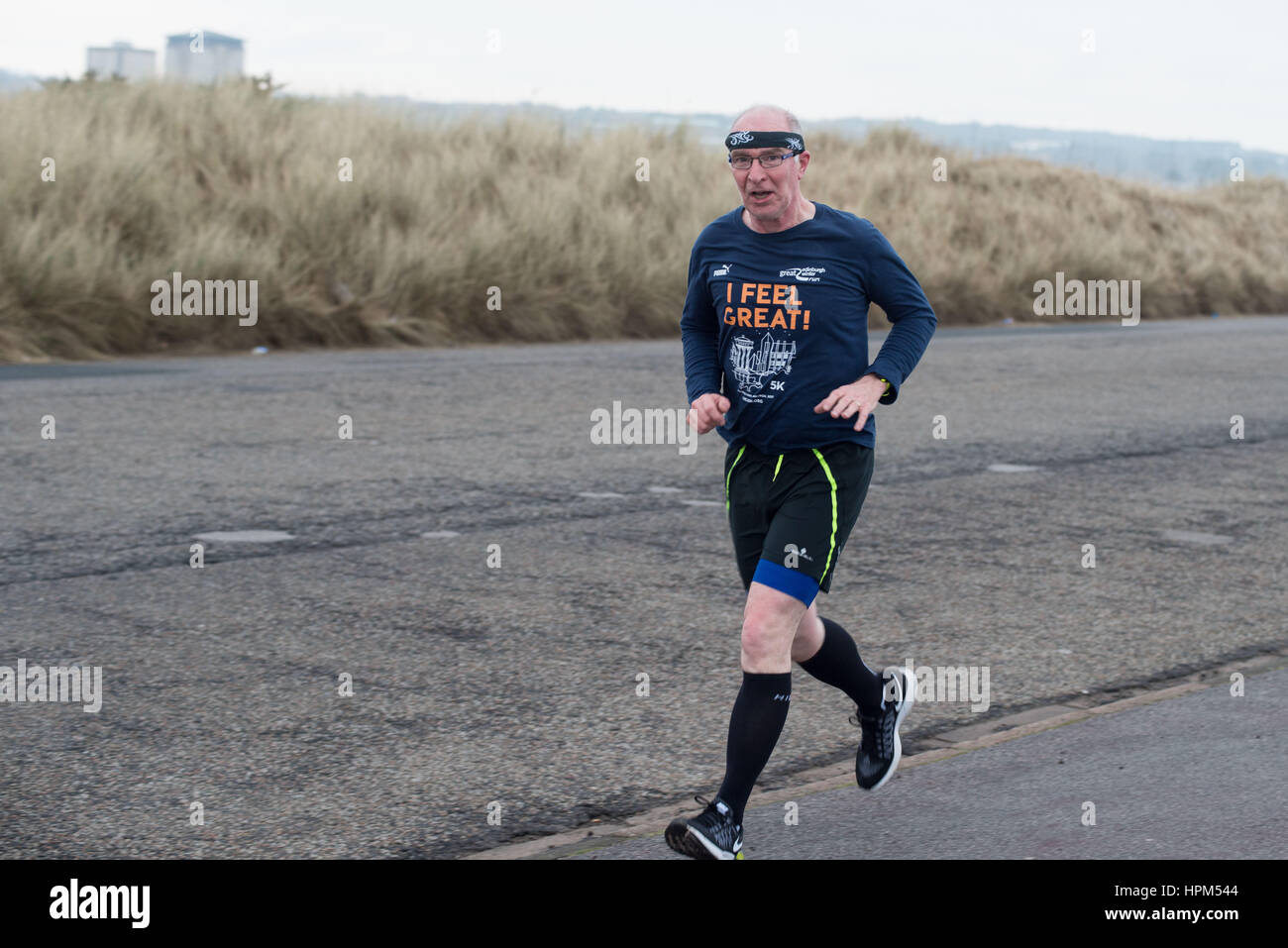 ParkRun an Aberdeen Esplanade - einen wöchentlichen Volkslauf organisiert von Freiwilligen Stockfoto