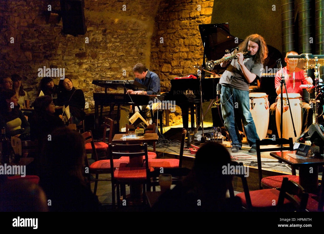 Agharta jazz Club. Zelezná 16.Prague. Tschechische Republik Stockfoto