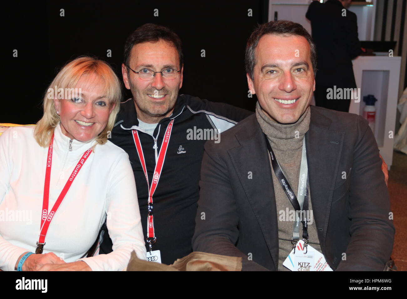 77. Hahnenkamm-Rennen - Celebrity Charity Ski-Rennen mit: Christa Kinshofer-Rembeck, DR. MED. ERICH H. REMBECK, Christian KERN wo: Kitzbühel, TIROL, Österreich bei: Kredit-21. Januar 2017: ATP/WENN.com Stockfoto